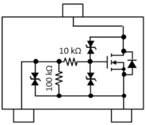 Toshiba-SSM3K357R mosfet protected