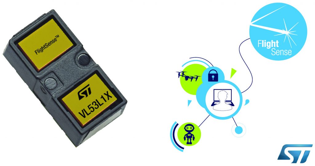 Comment: Measure distance with ST's VL53L1X distance sensor